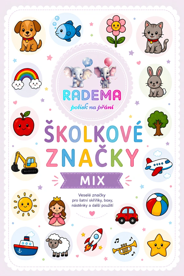 ŠKOLKOVÉ ZNAČKY - MIX