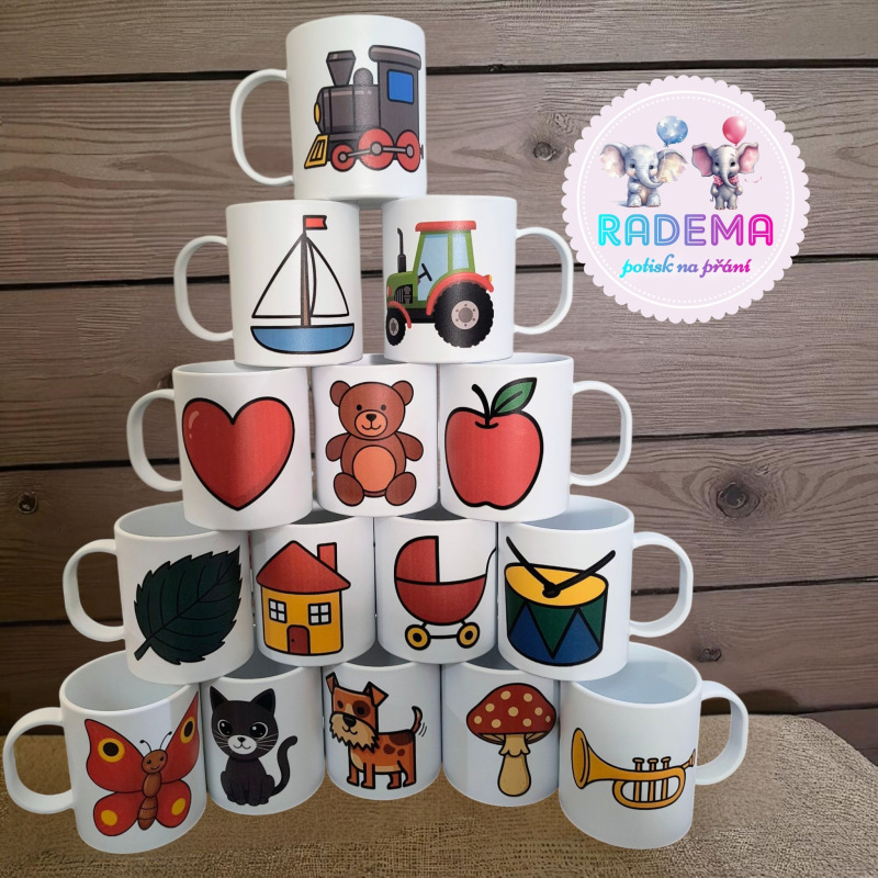 Hrnek plastový - značky - ŠKOLKA 1