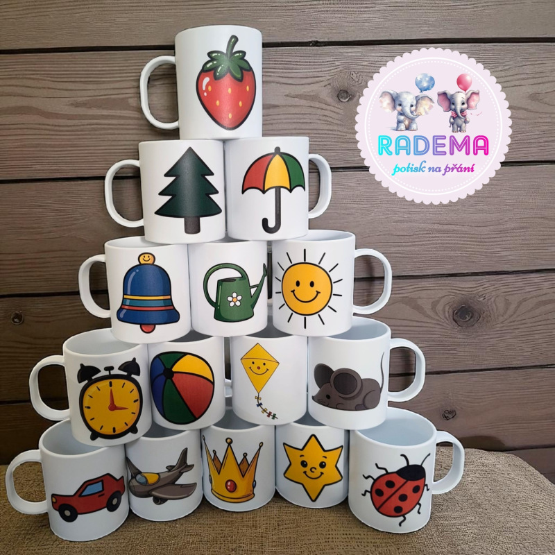 Hrnek plastový - značky - ŠKOLKA