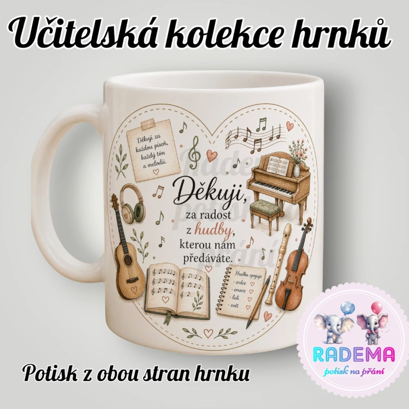 Hrnek Děkuji - Hudební výchova - škola