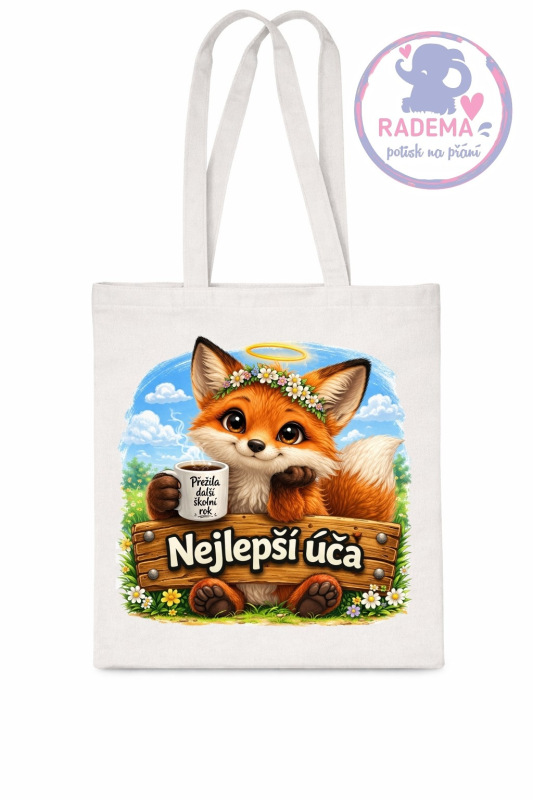 Plátěná taška - Učitelka Liška - škola / školka