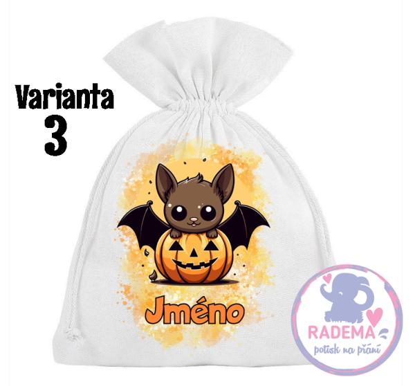 1. Halloweenský pytlík se jménem na přání - RŮZNÉ DRUHY 2