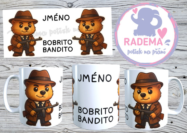 Hrnek Italian Brainrot - Bobrito Bandito na přání