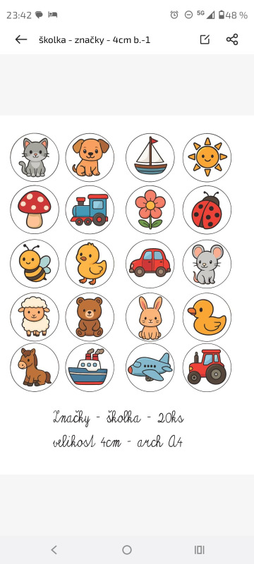 Hrnek plastový - značky - ŠKOLKA 5