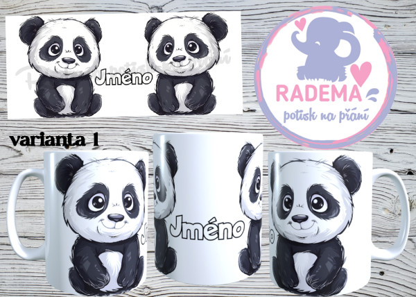 Hrnek plastový Panda na přání