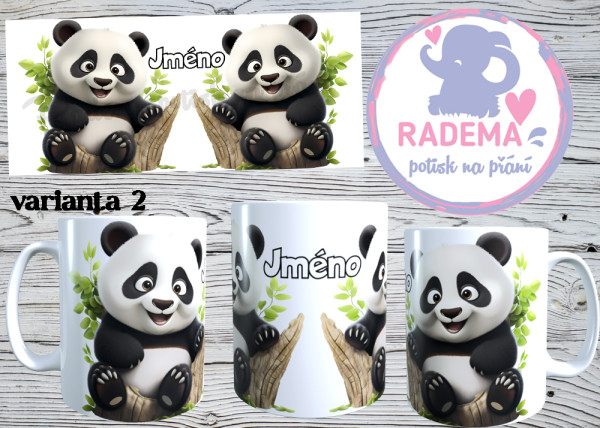 Hrnek plastový Panda na přání 1