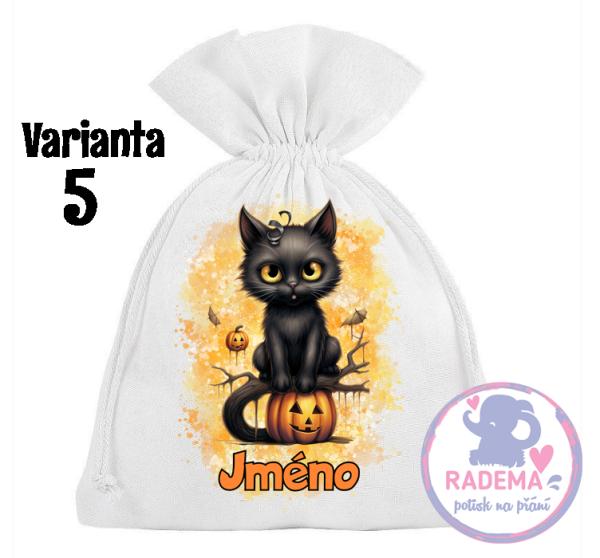 1. Halloweenský pytlík se jménem na přání - RŮZNÉ DRUHY 4