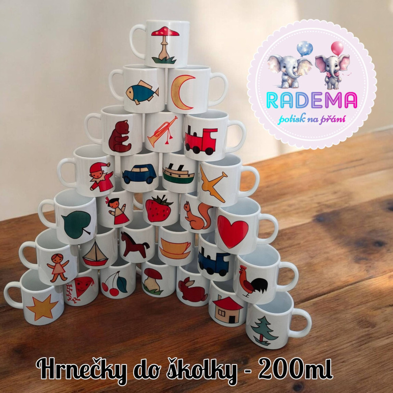 Hrnek plastový - značky - ŠKOLKA 6