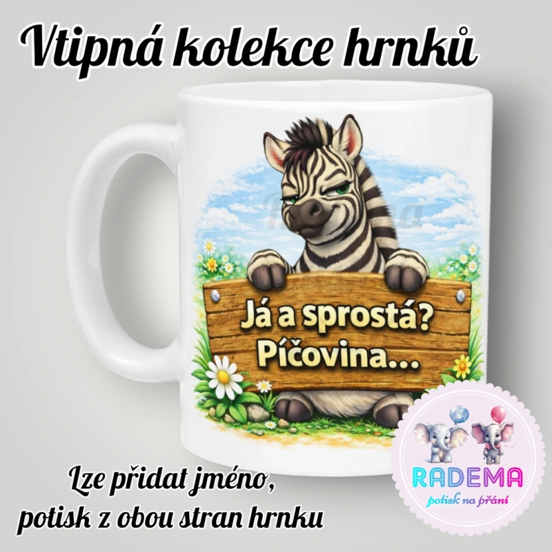 Hrnek vtípek - Zebra