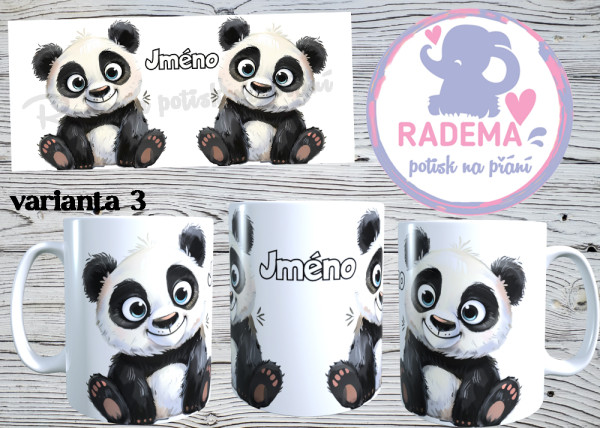 Hrnek plastový Panda na přání 2
