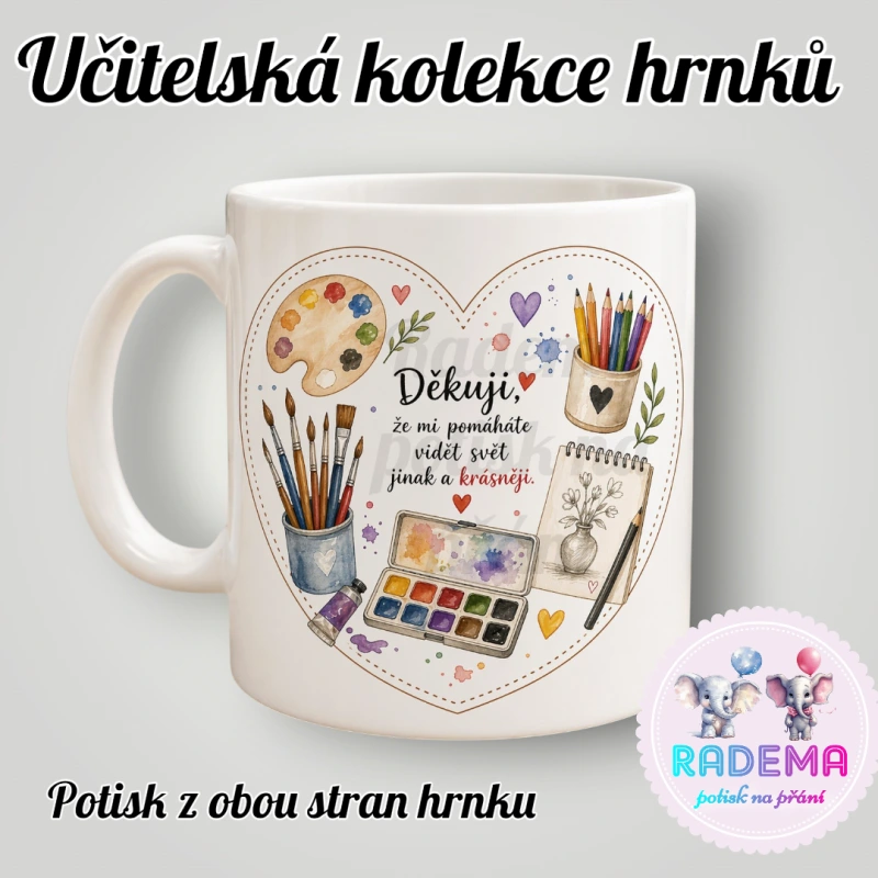 Hrnek Děkuji - Výtvarná výchova - škola / školka