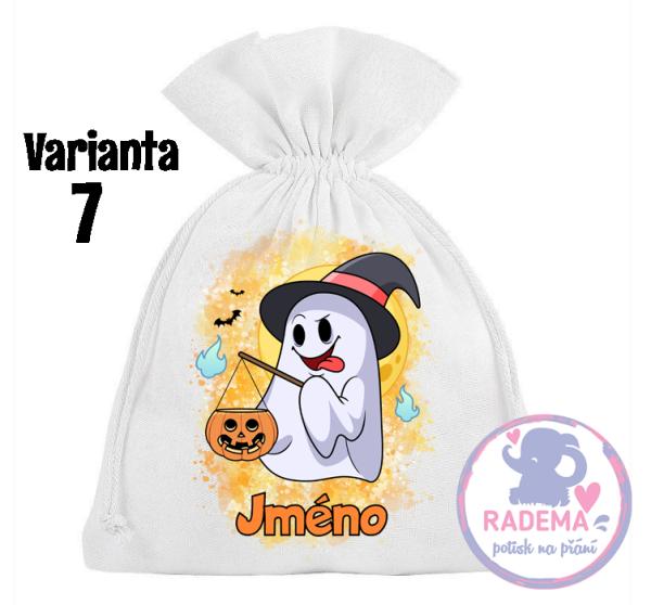 1. Halloweenský pytlík se jménem na přání - RŮZNÉ DRUHY 6
