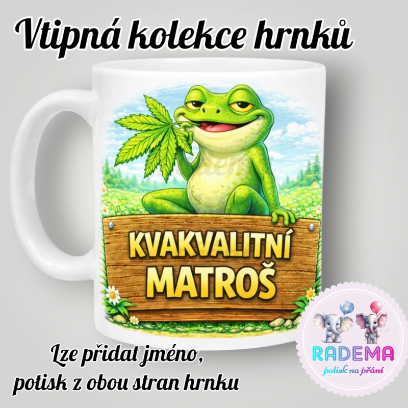 Hrnek vtípek - Žába - Kvalitní matroš