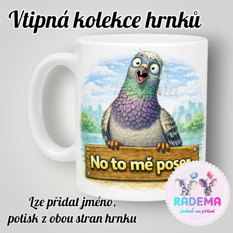 Hrnek vtípek - Holub