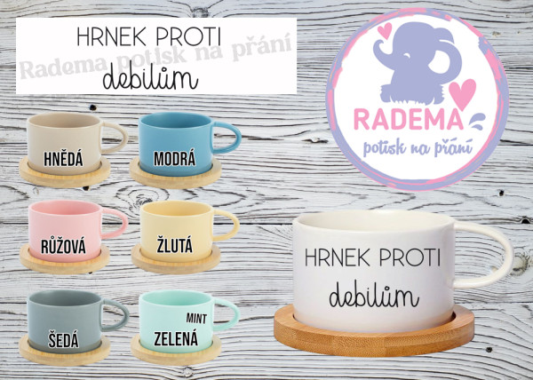 Hrnek makronka - Hrnek proti debilům