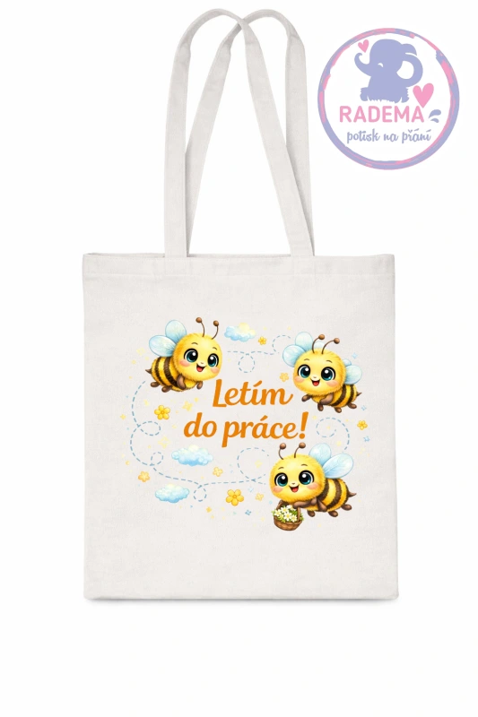 Plátěná taška - Práce - Včela
