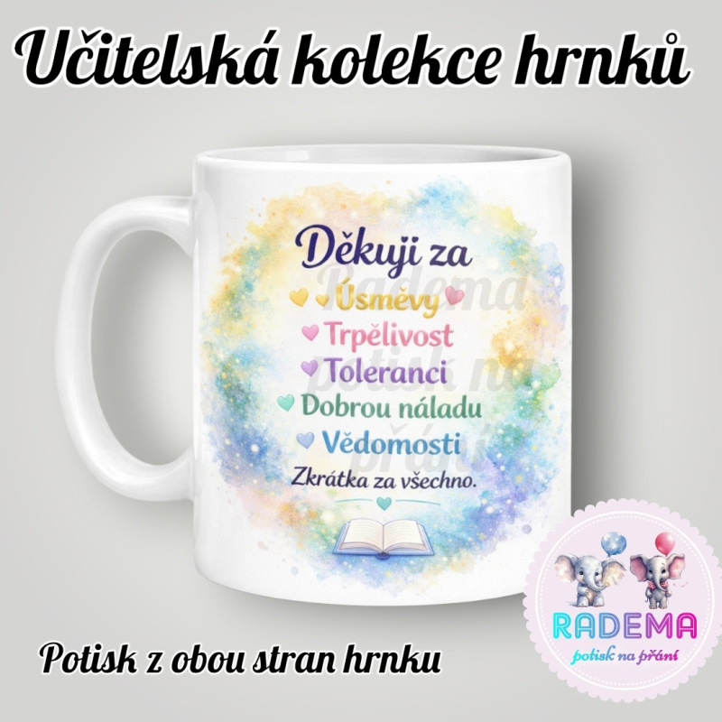 Hrnek Děkuji - škola / školka