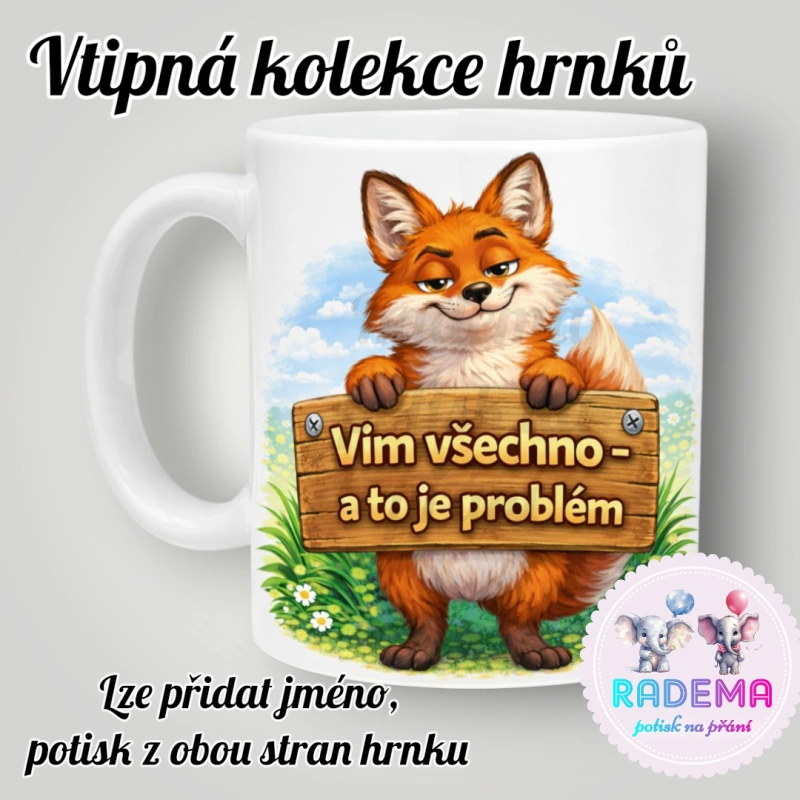 Hrnek vtípek - Liška