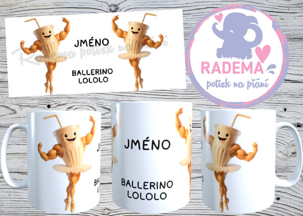 Hrnek Italian Brainrot - Ballerino Lololo na přání