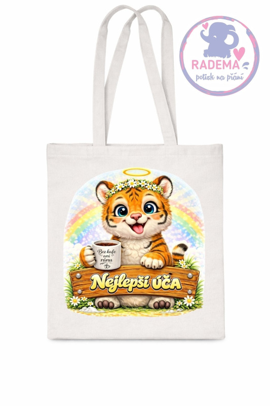 Plátěná taška - Učitelka Tygr - škola / školka