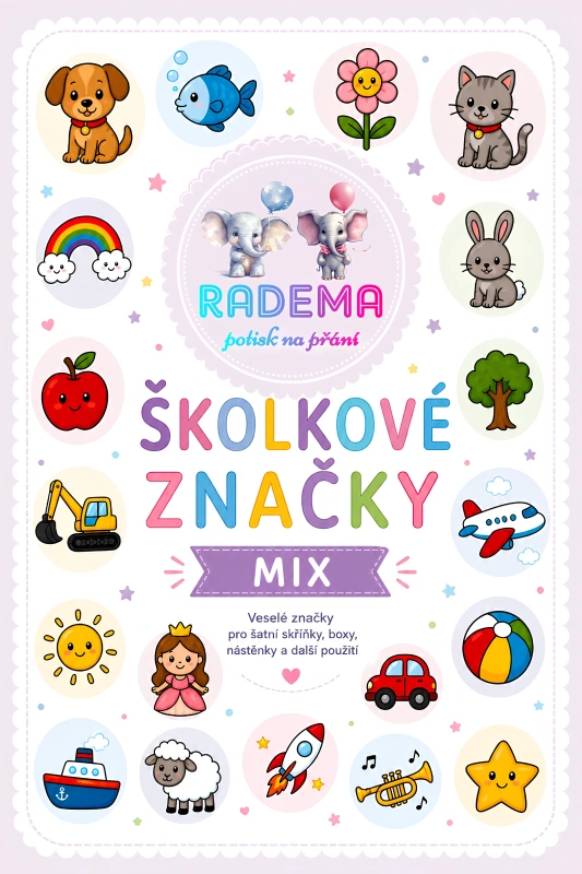 ŠKOLKOVÉ ZNAČKY - MIX