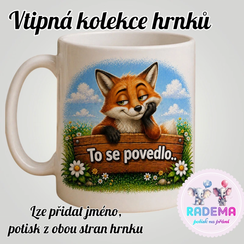 Hrnek vtípek - Liška - To se povedlo