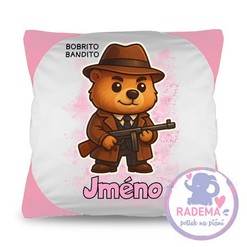 Polštář na přání Bobrito Bandito
