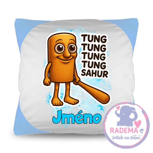 Polštář na přání Tung Tung Tung Tung Sahur