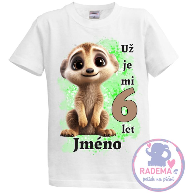 Narozeninové tričko Zvířata - Lemur