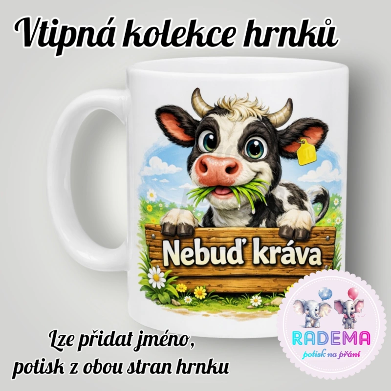 Hrnek vtípek - Kráva