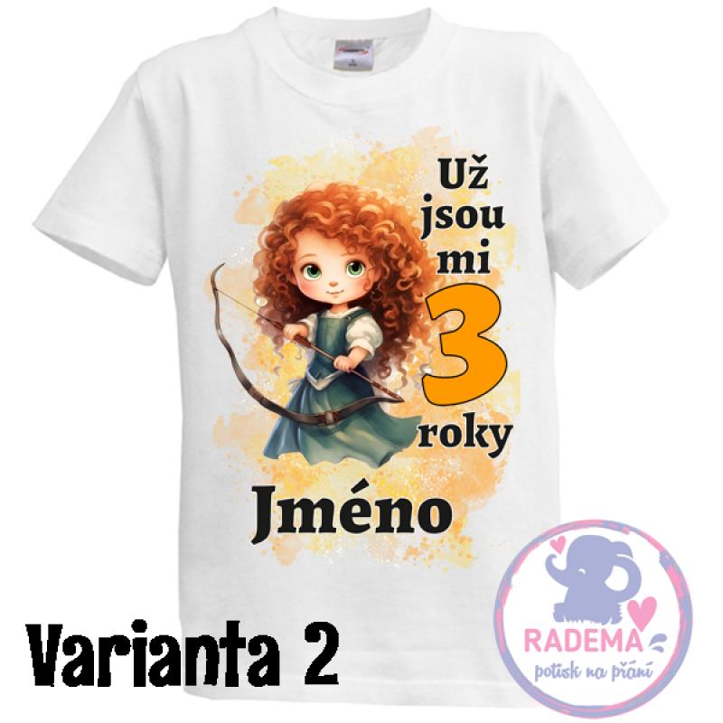 Narozeninové tričko Princezna / princezny II. - více variant