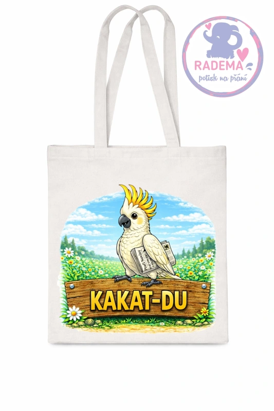 Plátěná taška - Papoušek - Kakat du