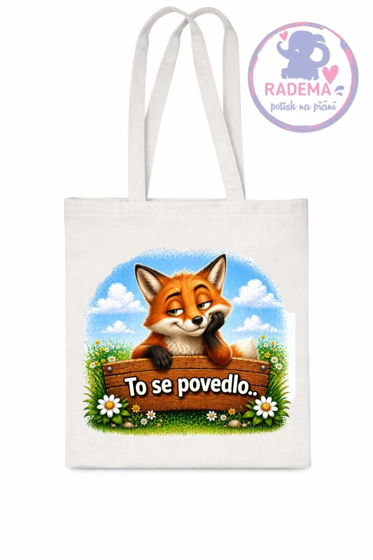 Plátěná taška - Liška - To se povedlo