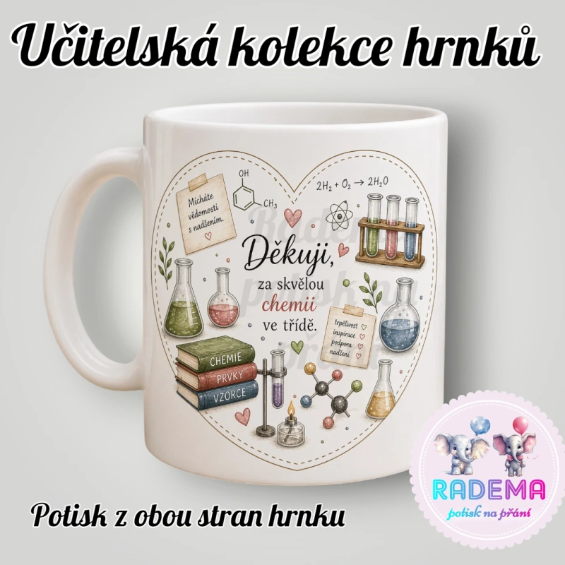 Hrnek Děkuji - Chemie - škola