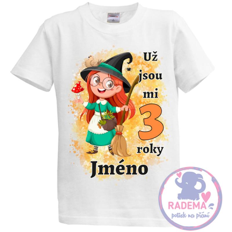 Narozeninové tričko Halloween - Čarodějnice