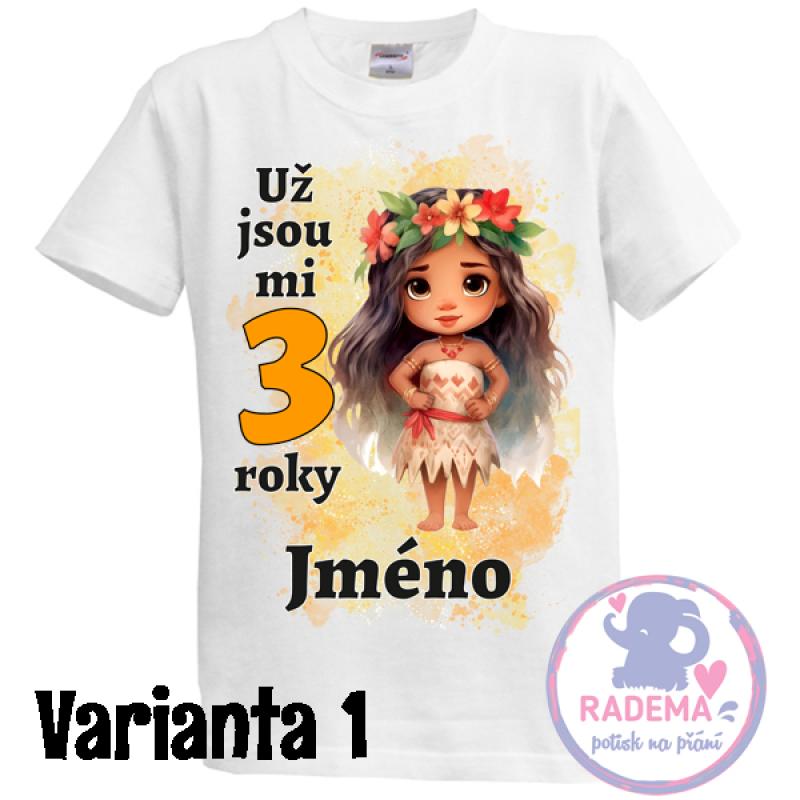 Narozeninové tričko Princezna / princezny II. - více variant