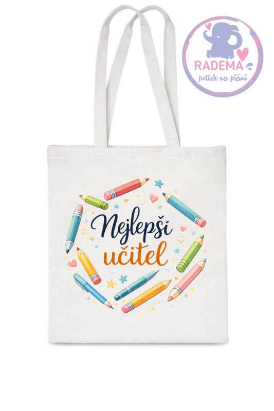 Plátěná taška - Učitel III. - škola / školka