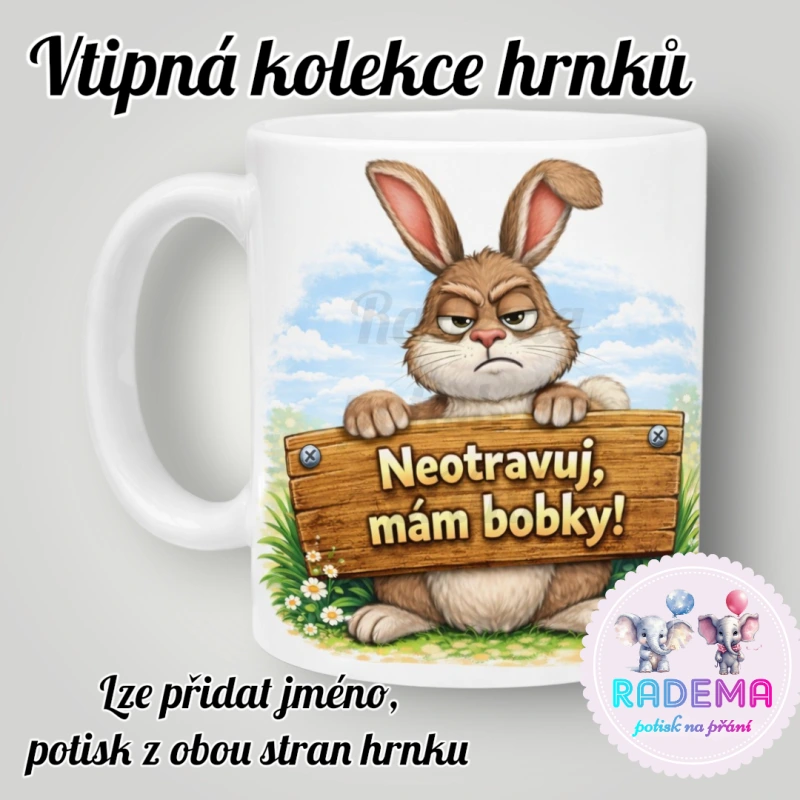 Hrnek vtípek - Zajíček