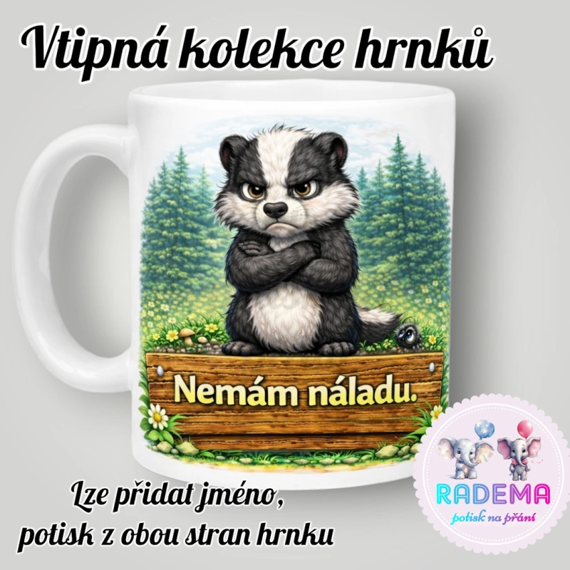 Hrnek vtípek - Jezevec - Nemám náladu