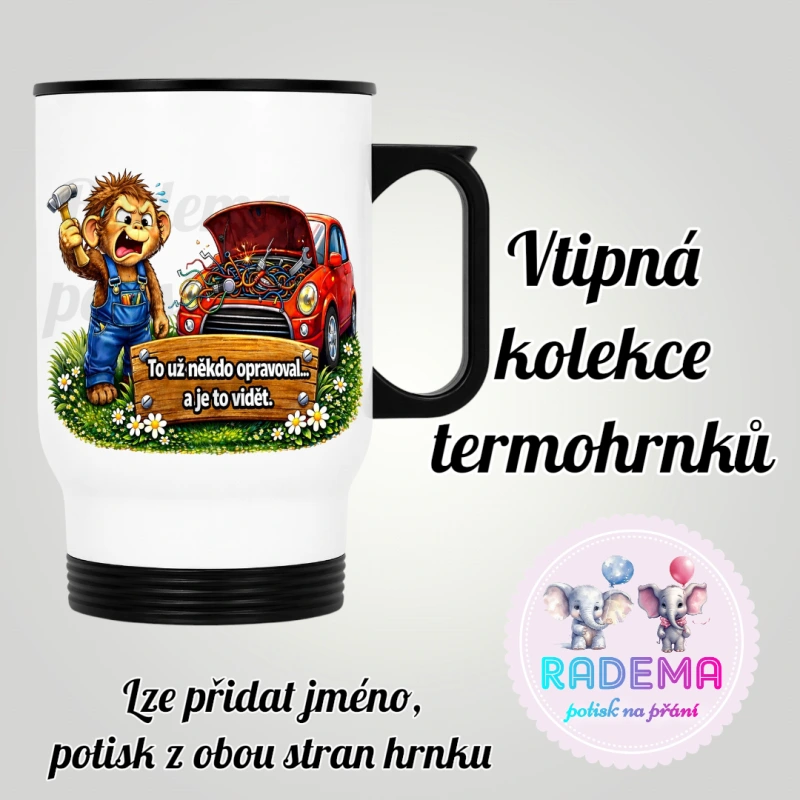 Cestovní termohrnek Vtípek - Automechanik IV.