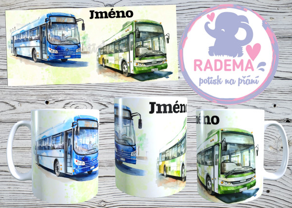 Hrnek plastový Autobus na přání