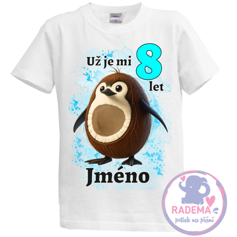 Narozeninové tričko Italian Brainrot Penguino Cocosino