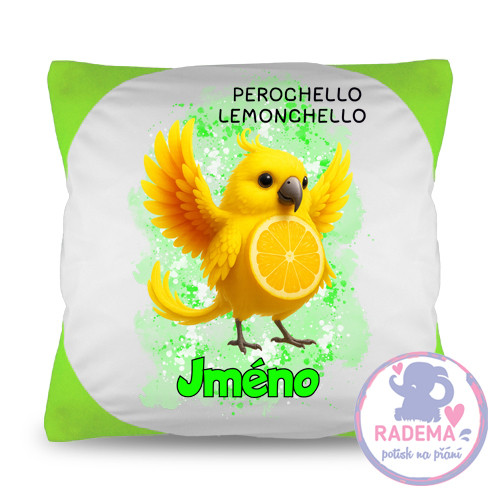 Polštář na přání Italian Brainrot Perochello Lemonchello