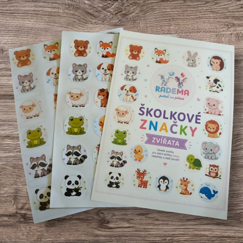 ŠKOLKOVÉ ZNAČKY - ZVÍŘATA 1