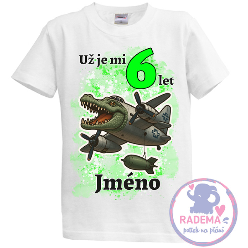 Narozeninové tričko Bombardino Crocodilo