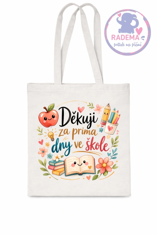 Plátěná taška - Děkuji ZŠ III. - škola
