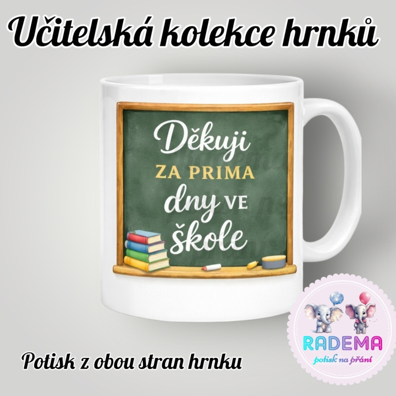 Hrnek Děkuji V. - škola / školka