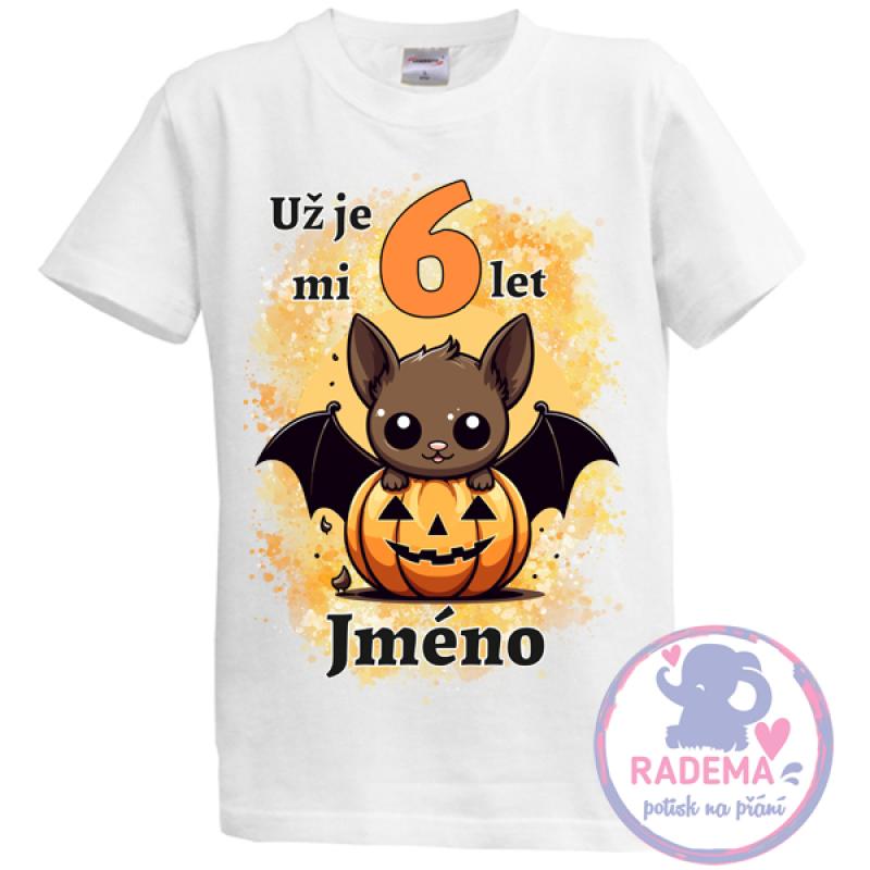Narozeninové tričko Halloween - Netopýr