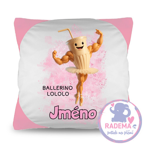 Polštář na přání Italian Brainrot Ballerino Lololo