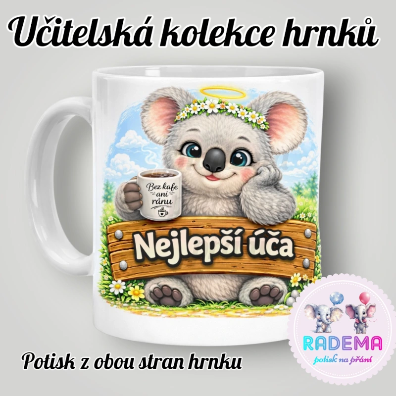 Hrnek Učitelka vtípek - Koala II. - škola / školka